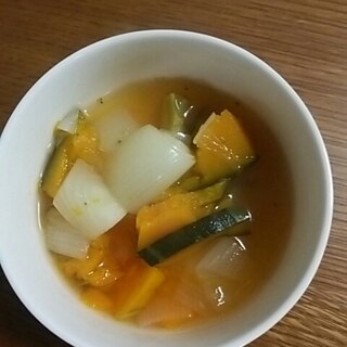 新玉ねぎとかぼちゃのスープ